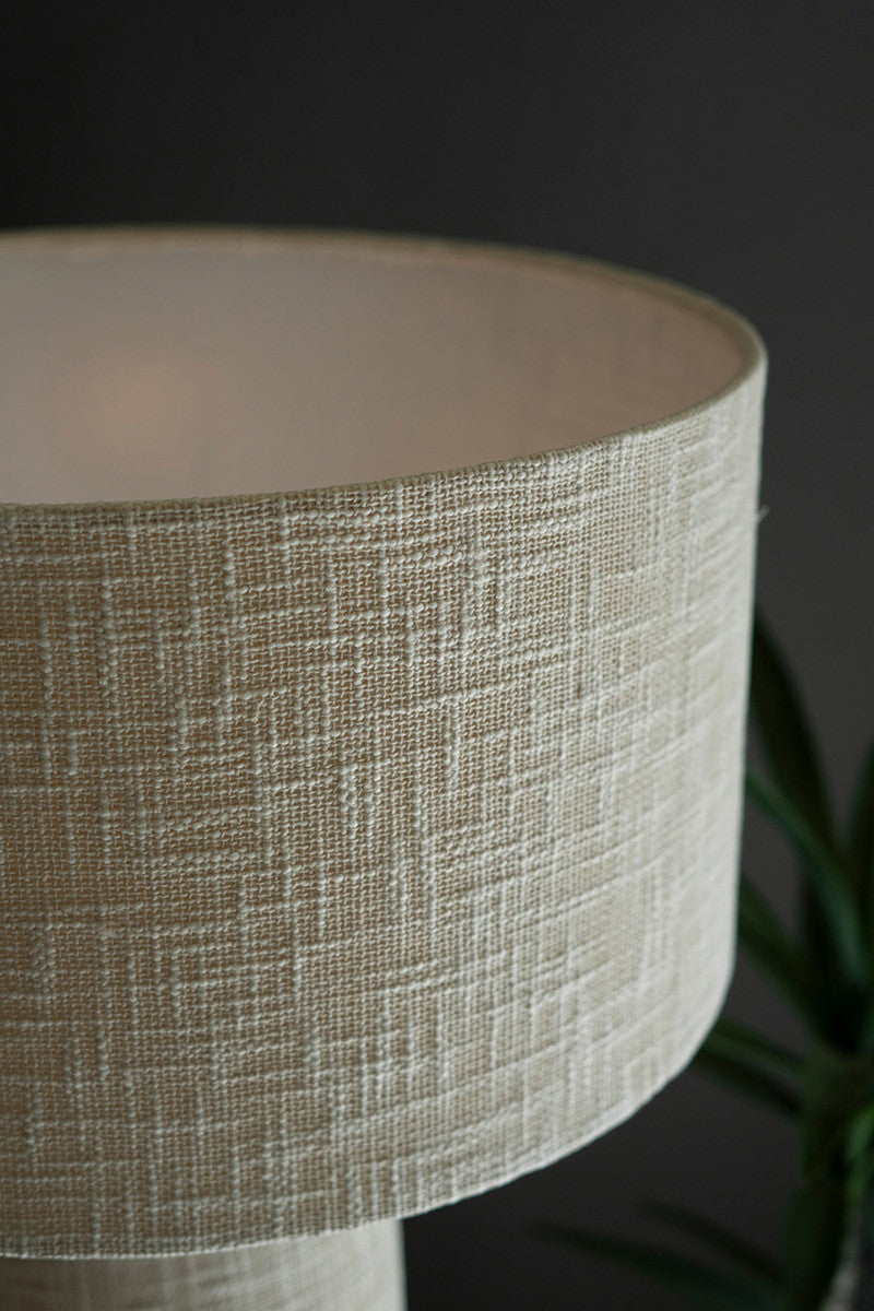 Boucle Fabric Table Lamp With Shade By Kalalou | Table Lamps | Modishstore - 2