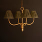 Rattan-Wrapped Chandelier With Raffia Shade By Kalalou