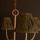 Rattan-Wrapped Chandelier With Raffia Shade By Kalalou