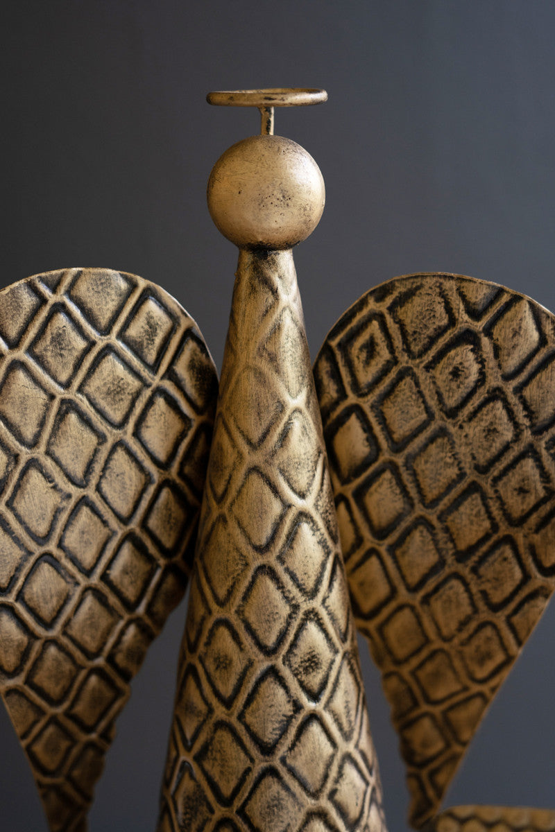 Table Top Christmas Angels - Antique Gold Set Of 3 By Kalalou | Holiday | Modishstore - 4