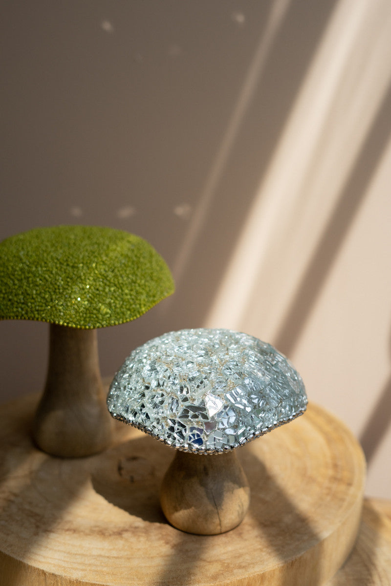 Mushrooms With Mosaic Tops Set Of 5 By Kalalou | Holiday | Modishstore - 4