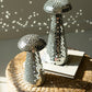 Set Of Two Disco Glass Mushrooms By Kalalou | Ornaments | Modishstore