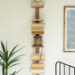 Acacia Wood Six Tiered Vertical Shelf By Kalalou | Shelves & Shelving Units | Modishstore - 2