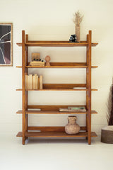 Mango Wood Bookshelf With Teak Finish By Kalalou