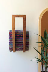 Wooden Wall Towel Rack By Kalalou
