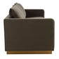 LeisureMod Nervo Modern Mid-Century Upholstered Velvet Sofa with Gold Frame | Sofas | Modishstore - 20