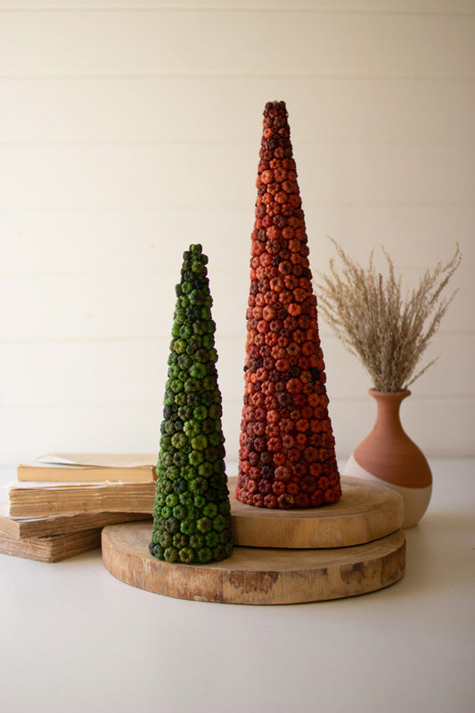 Set Of Two Putka Pod Christmas Topiaries By Kalalou | Christmas Trees | Modishstore