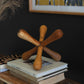 Reclaimed Wood Natural Jack Decor By Kalalou | Ornaments | Modishstore - 2