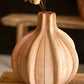 Ribbed Terracotta Vase By Kalalou