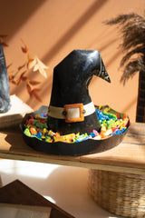 Recycled Iron Halloween Witch Hat Set Of 2 By Kalalou
