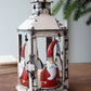 Recycled Iron Lantern - Santa By Kalalou