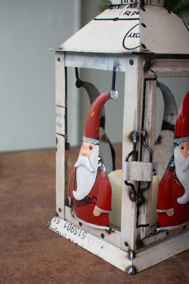 Recycled Iron Lantern - Santa - Thumbnail 5