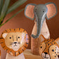 Set Of Three Recycled Wood And Iron Safari Animals By Kalalou