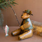 Recycled Iron Brown Bear Fishing By Kalalou