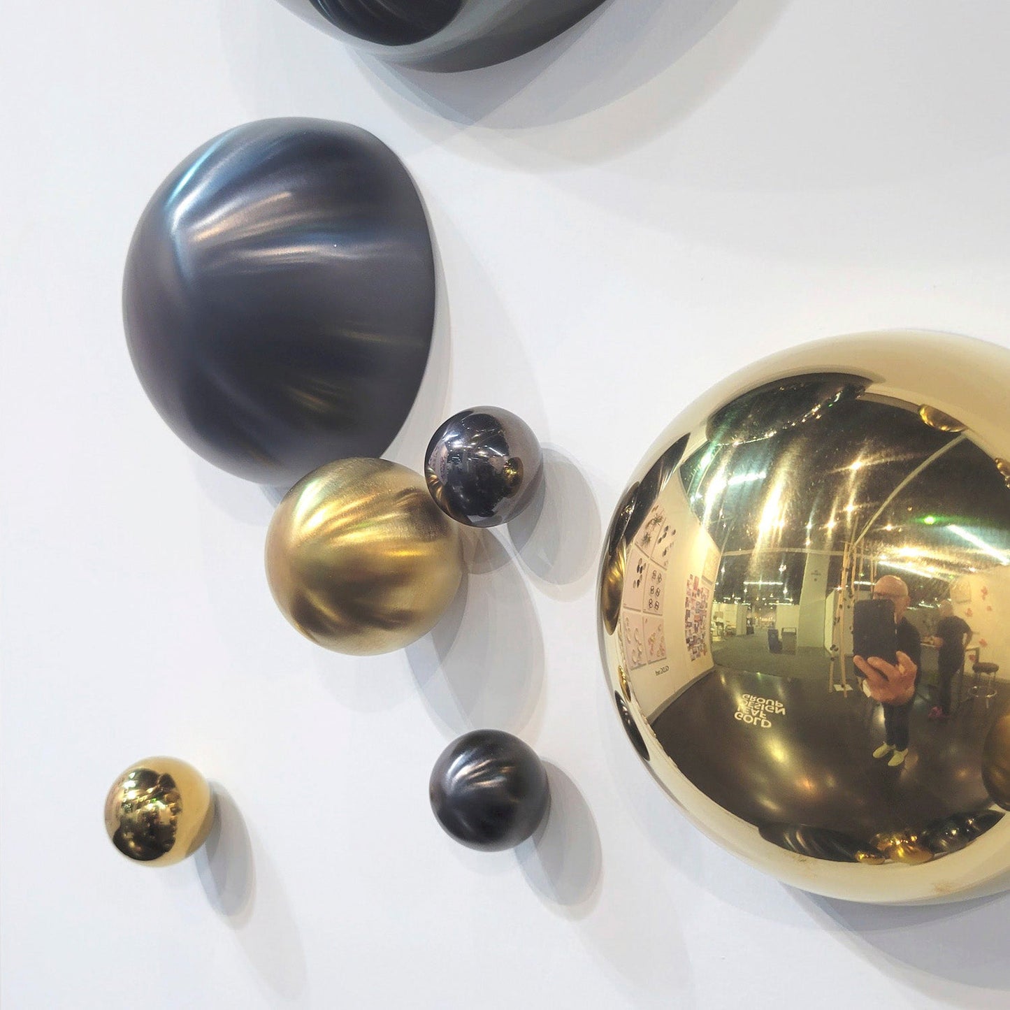 Wall Play™: Orb, Mica Matte, Set/10 By Gold Leaf | Wall Art | Modishstore - 8