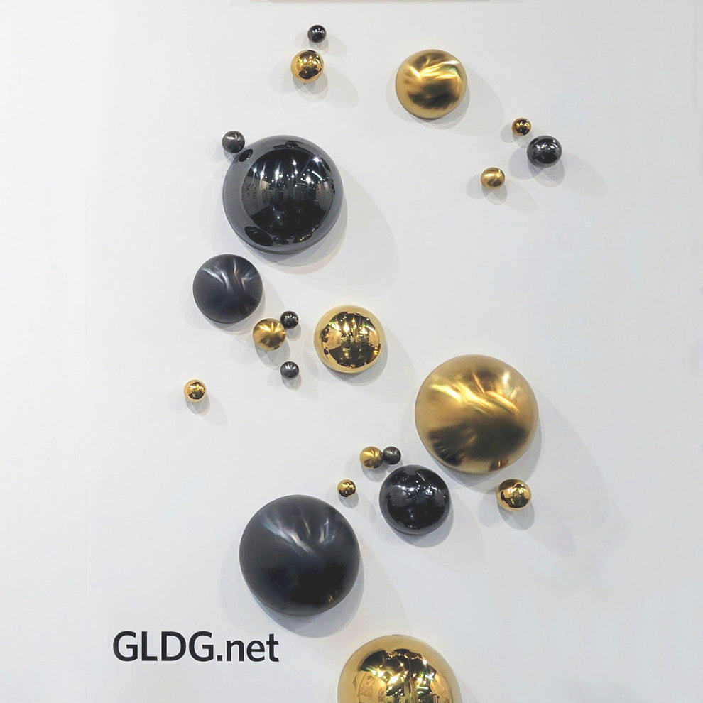 Wall Play™: Orb, Mica Matte, Set/10 By Gold Leaf | Wall Art | Modishstore - 7