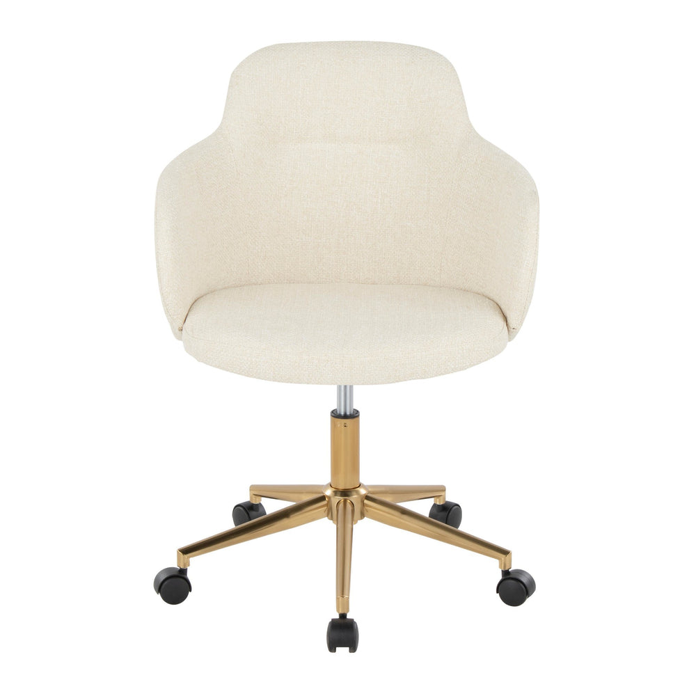Boyne Office Chair By LumiSource - OC-BOYNEFB1 AUCR1 | Office Chairs | Modishstore - 5