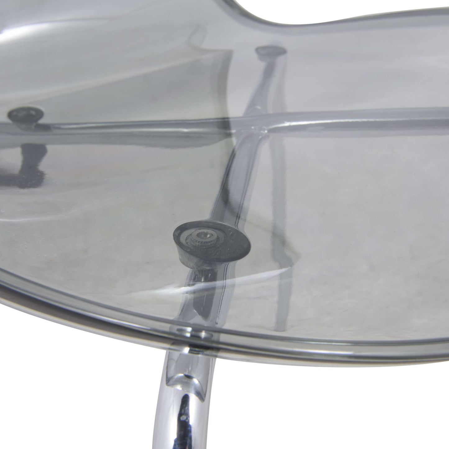 LeisureMod Modern Oyster Transparent Side Chair - OC17TBL | Dining Chairs | Modishstore - 7