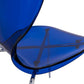 LeisureMod Modern Oyster Transparent Side Chair - OC17TBU | Dining Chairs | Modishstore - 3