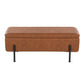 Daniella Storage Bench By LumiSource - OT-DANIELLASTOR BKCAM | Benches | Modishstore - 9
