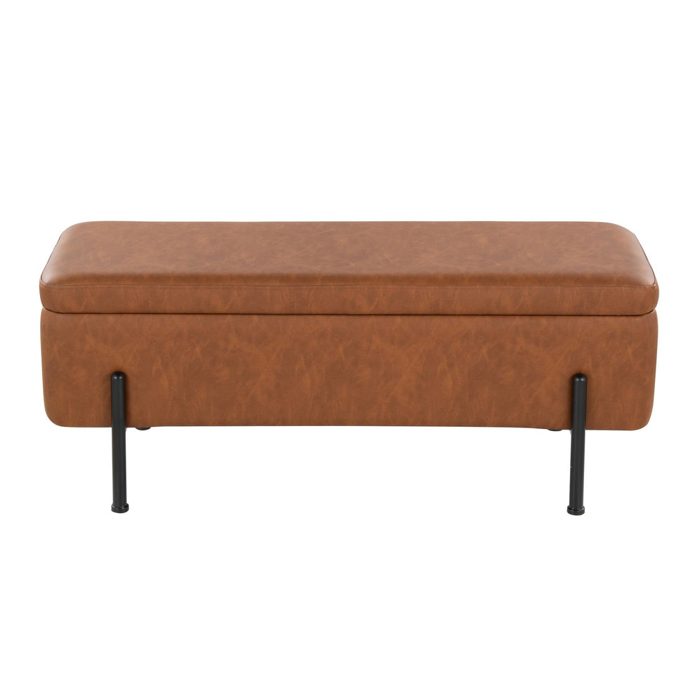 Daniella Storage Bench By LumiSource - OT-DANIELLASTOR BKCAM | Benches | Modishstore - 9