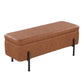 Daniella Storage Bench By LumiSource - OT-DANIELLASTOR BKCAM | Benches | Modishstore - 5