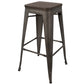 Oregon Barstool - Set of 2 By LumiSource - BS-TW-OR DK+AN2 | Bar Stools | Modishstore - 7