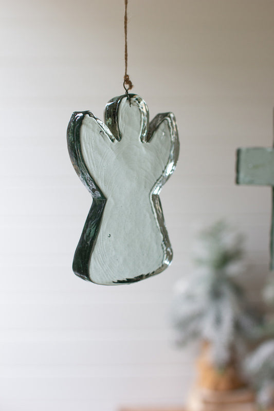 Glass Angel Suncatcher Set Of 4 By Kalalou | Ornaments | Modishstore