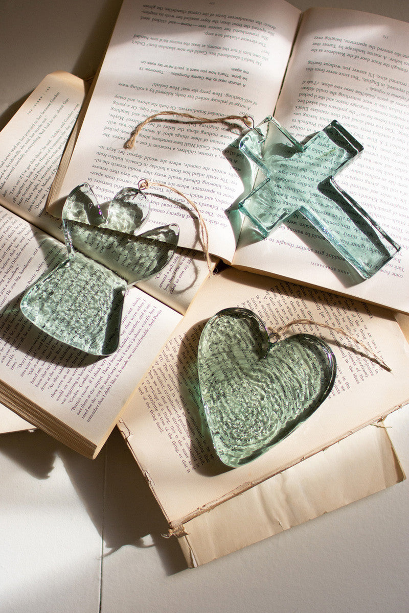 Glass Angel Suncatcher Set Of 4 By Kalalou | Ornaments | Modishstore - 3