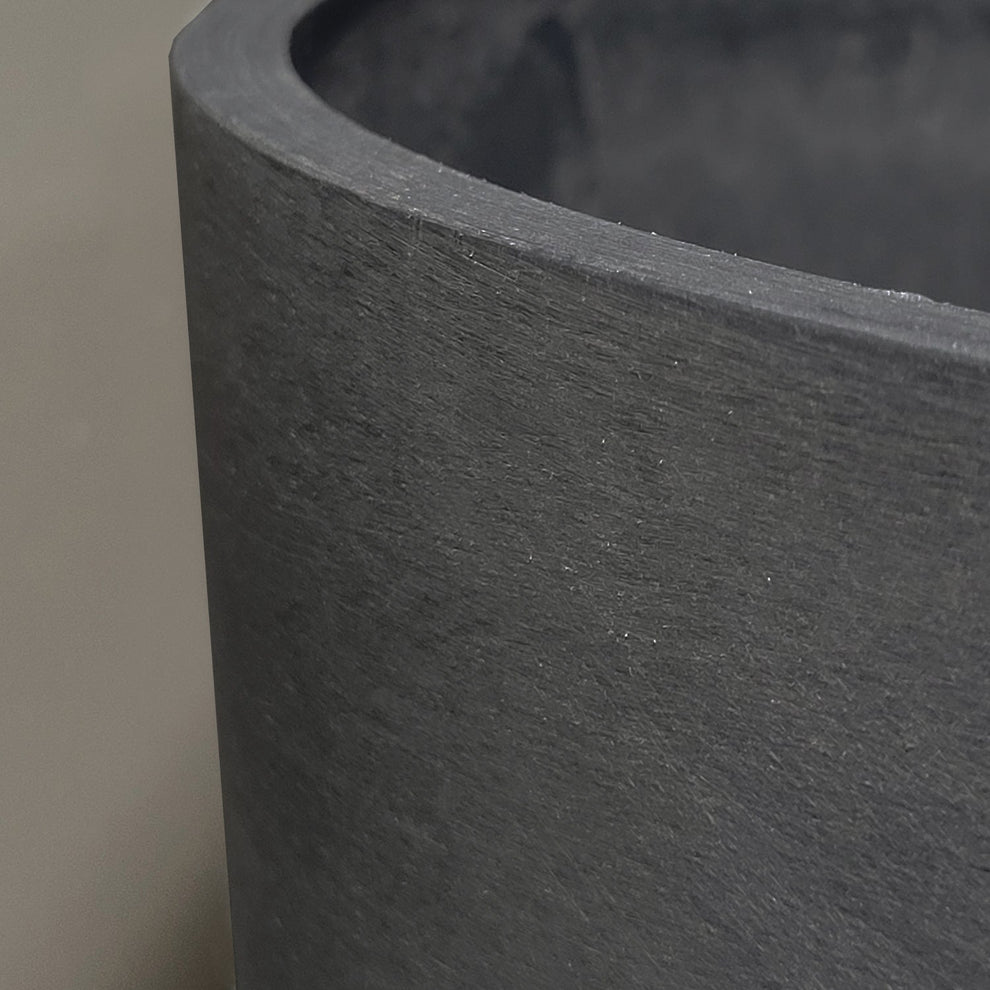 Monstera Vine in Rotunda Planter SM, Grey Matte By Gold Leaf | Planters, Troughs & Cachepots | Modishstore - 6