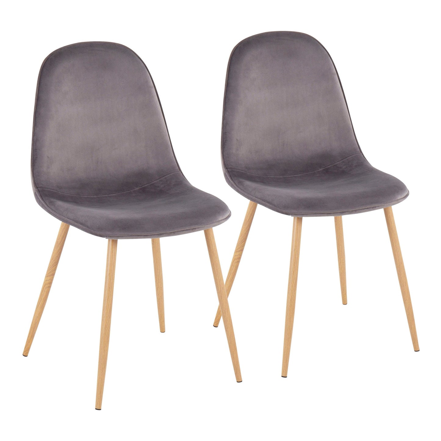 Pebble Chair - Set of 2 Black By LumiSource | Dining Chairs | Modishstore - 29