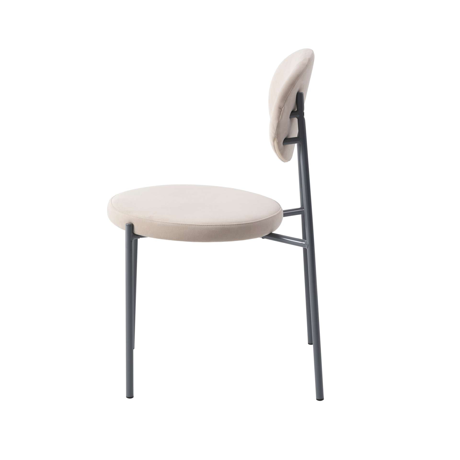 LeisureMod Euston Modern Velvet Dining Chair with Grey Steel Frame | Dining Chairs | Modishstore - 5