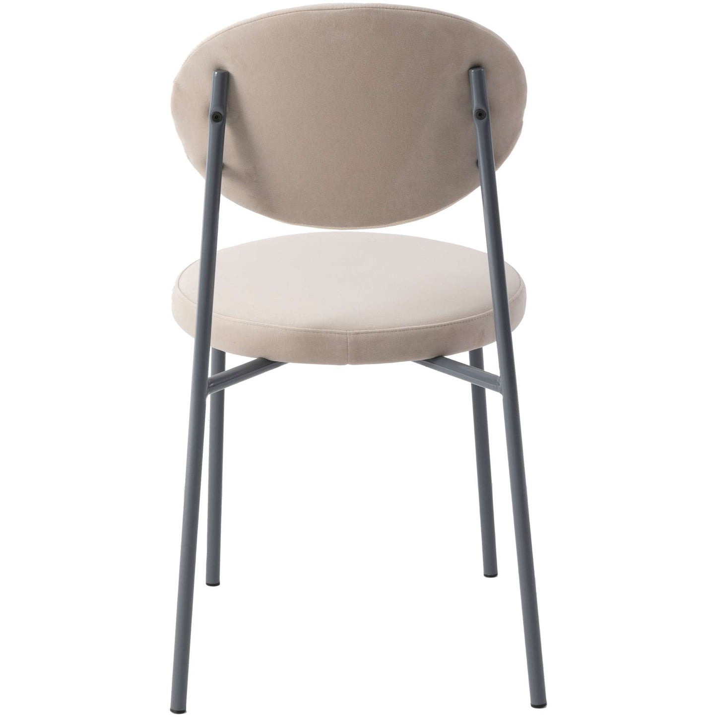 LeisureMod Euston Modern Velvet Dining Chair with Grey Steel Frame | Dining Chairs | Modishstore - 7