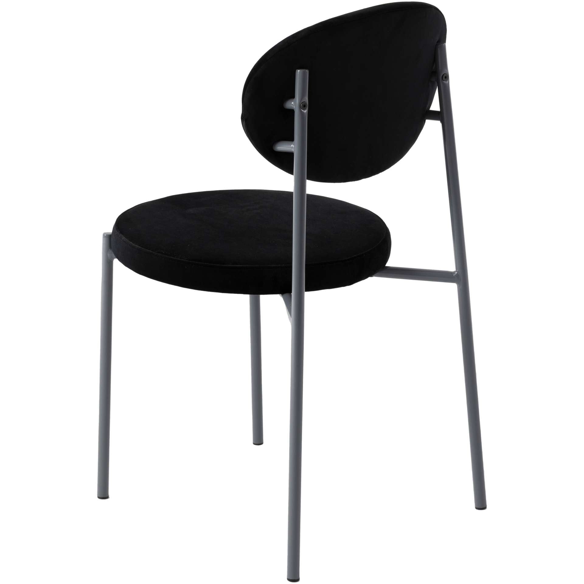 LeisureMod Euston Modern Velvet Dining Chair with Grey Steel Frame | Dining Chairs | Modishstore - 17