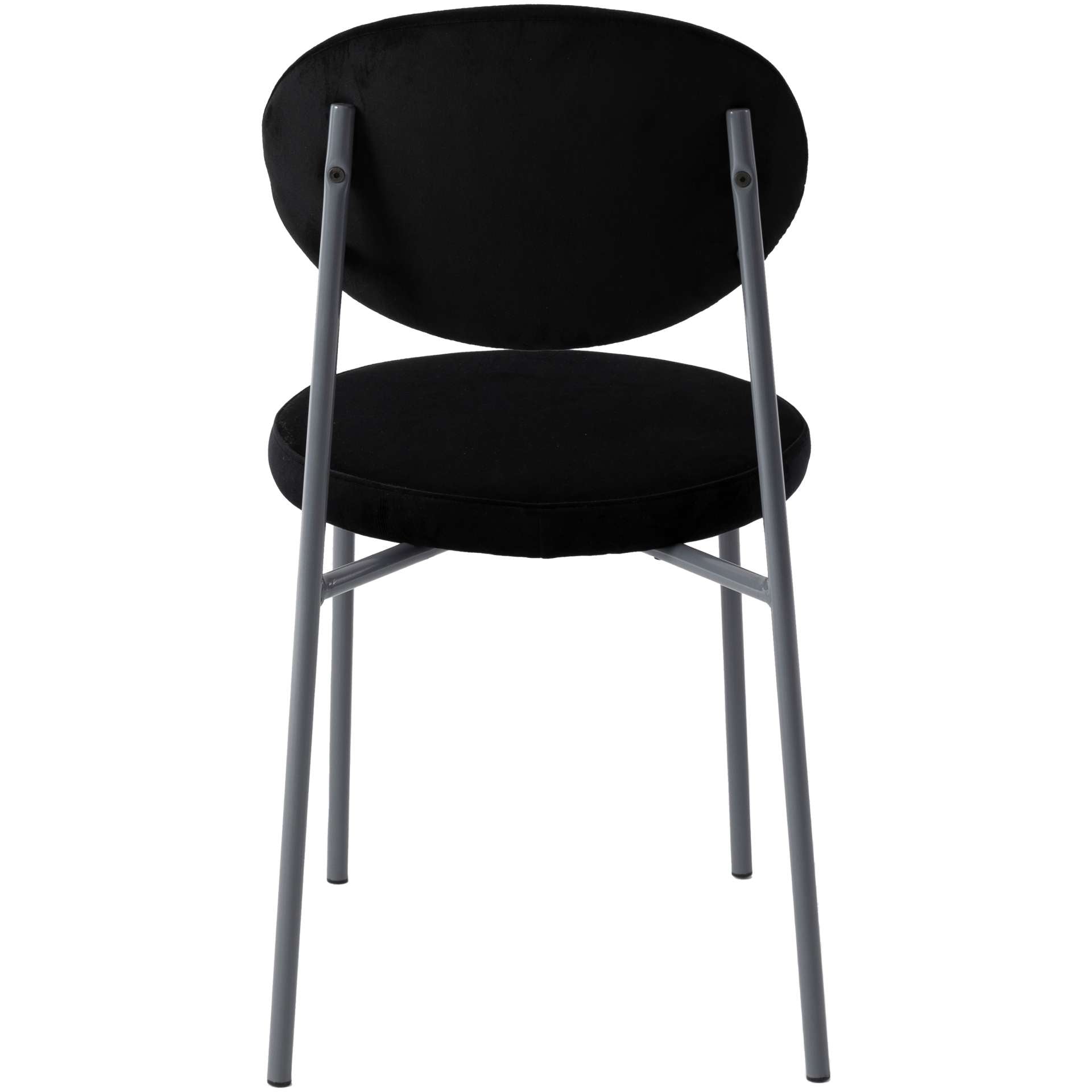 LeisureMod Euston Modern Velvet Dining Chair with Grey Steel Frame | Dining Chairs | Modishstore - 18