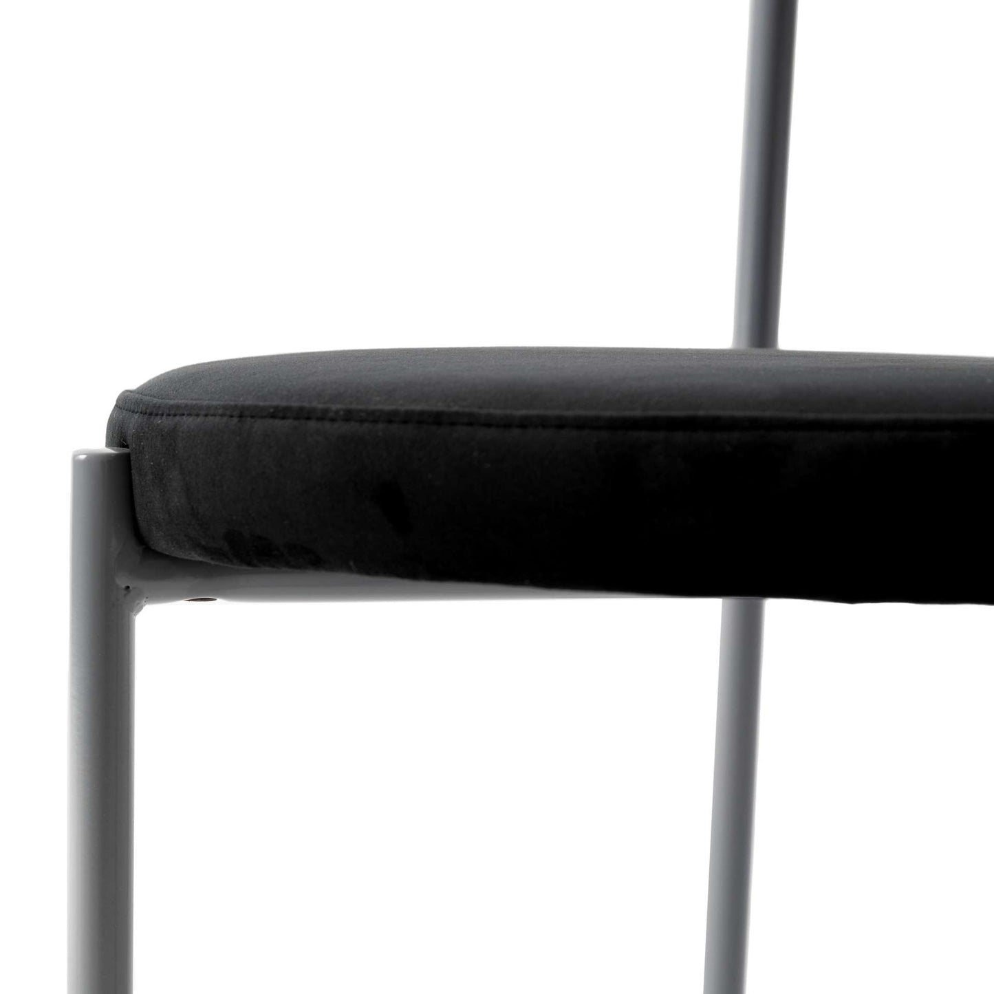LeisureMod Euston Modern Velvet Dining Chair with Grey Steel Frame | Dining Chairs | Modishstore - 20