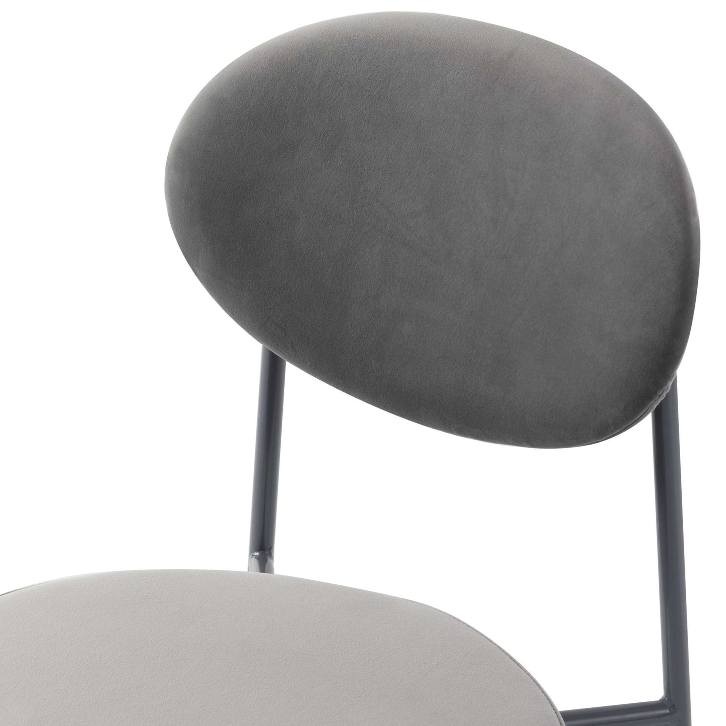 LeisureMod Euston Modern Velvet Dining Chair with Grey Steel Frame | Dining Chairs | Modishstore - 33