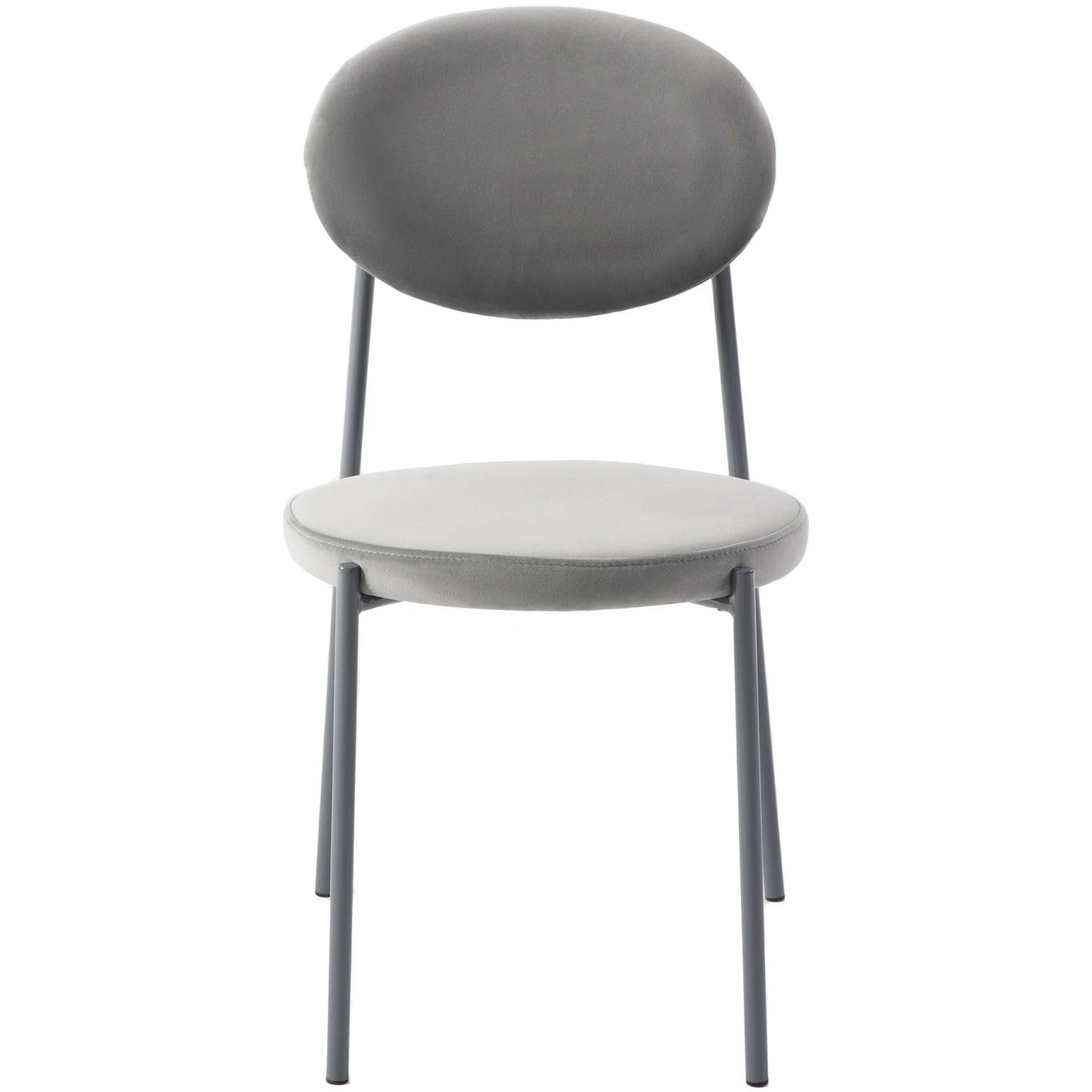 LeisureMod Euston Modern Velvet Dining Chair with Grey Steel Frame | Dining Chairs | Modishstore - 27