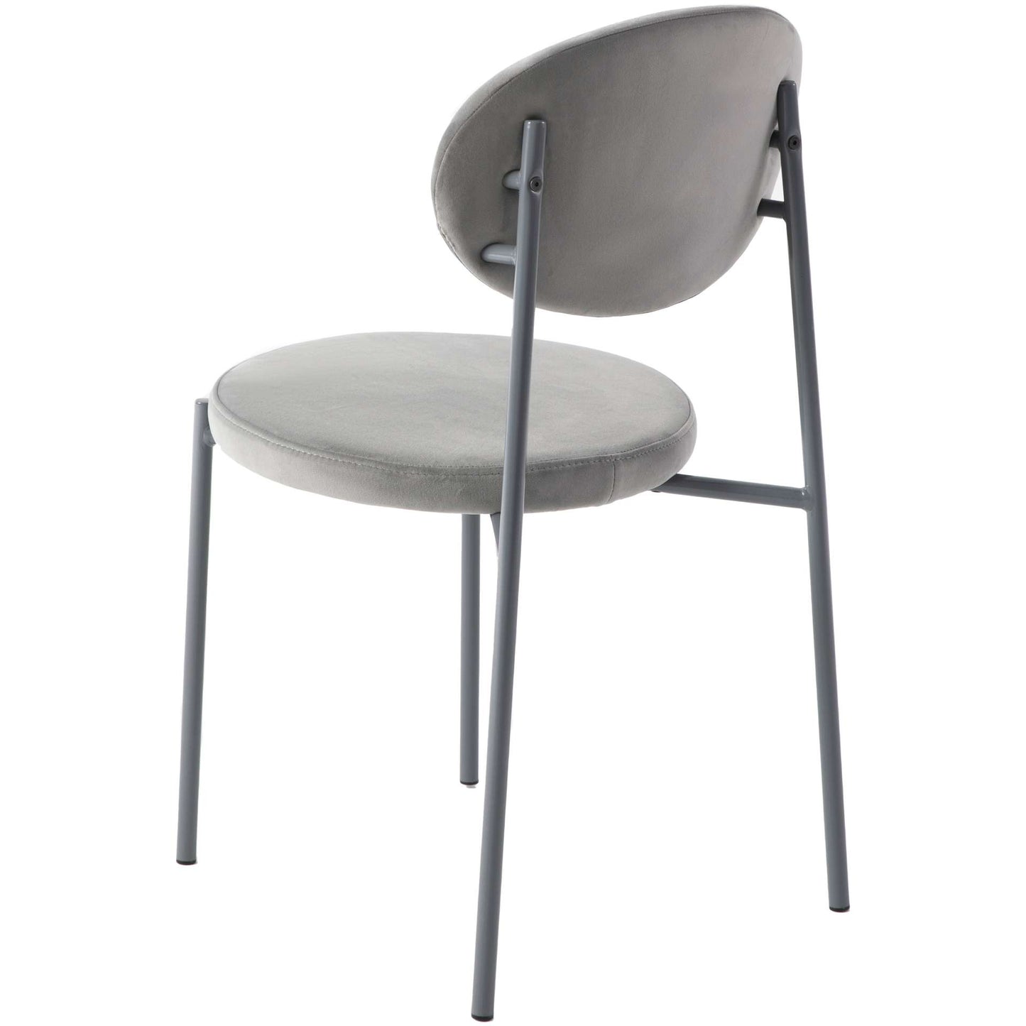 LeisureMod Euston Modern Velvet Dining Chair with Grey Steel Frame | Dining Chairs | Modishstore - 29