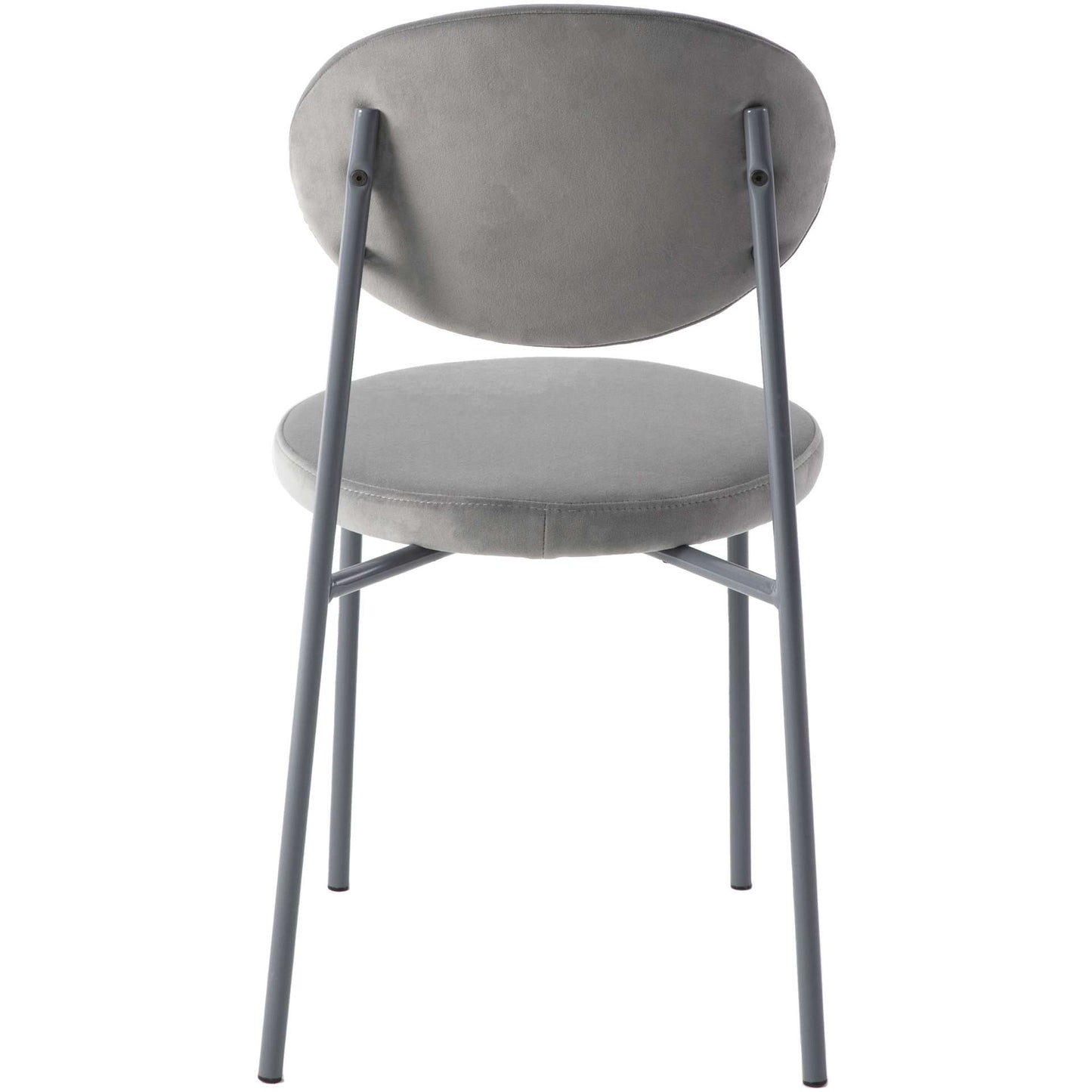 LeisureMod Euston Modern Velvet Dining Chair with Grey Steel Frame | Dining Chairs | Modishstore - 30