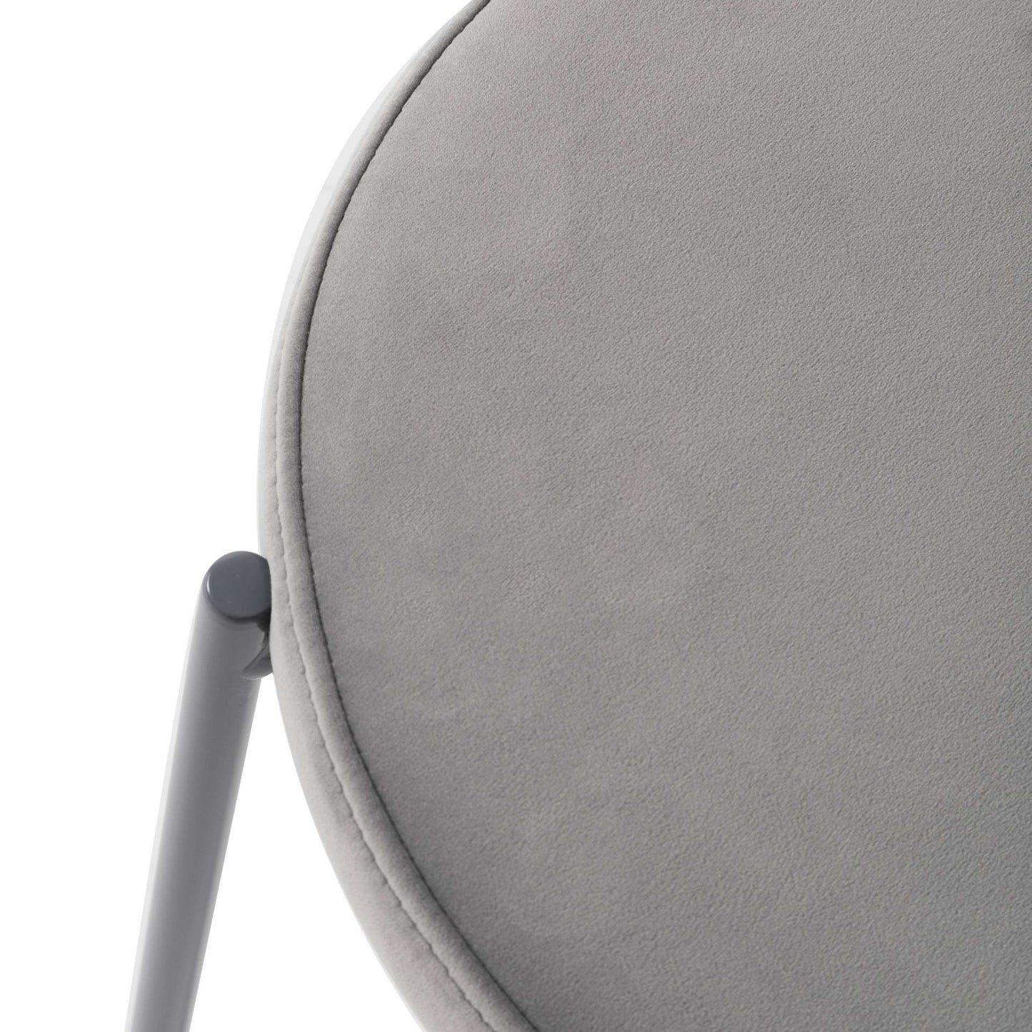 LeisureMod Euston Modern Velvet Dining Chair with Grey Steel Frame | Dining Chairs | Modishstore - 32