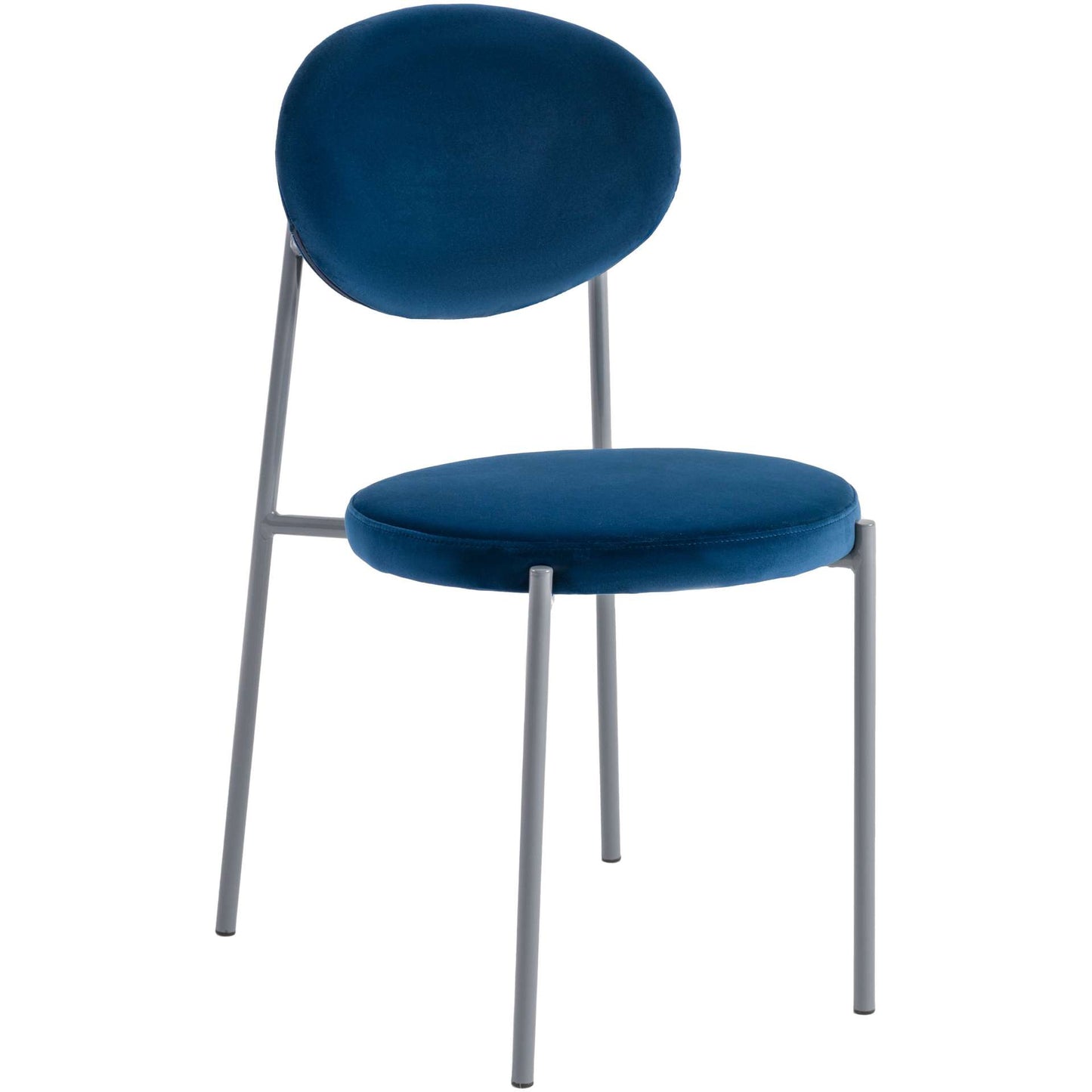 LeisureMod Euston Modern Velvet Dining Chair with Grey Steel Frame | Dining Chairs | Modishstore - 45