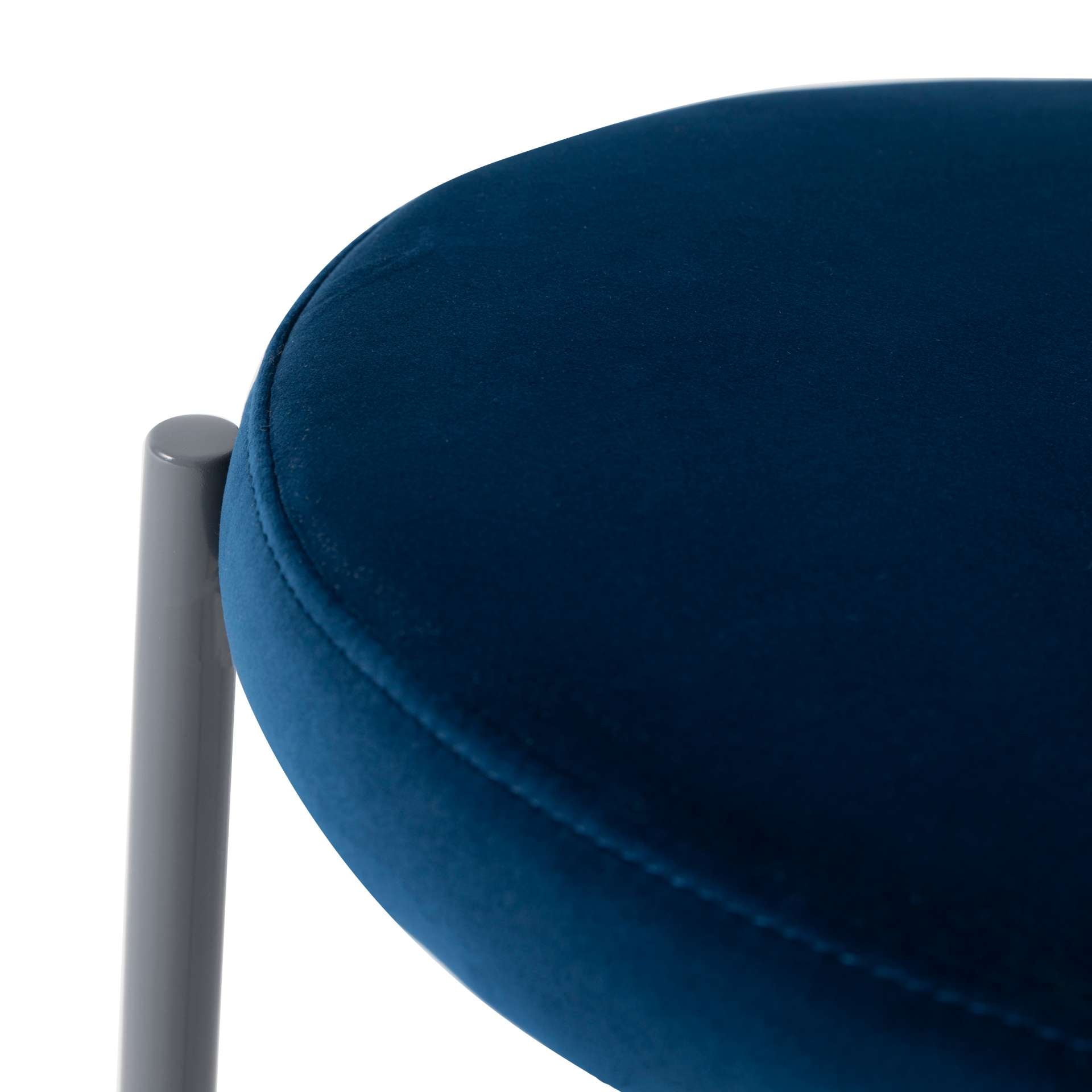 LeisureMod Euston Modern Velvet Dining Chair with Grey Steel Frame | Dining Chairs | Modishstore - 44