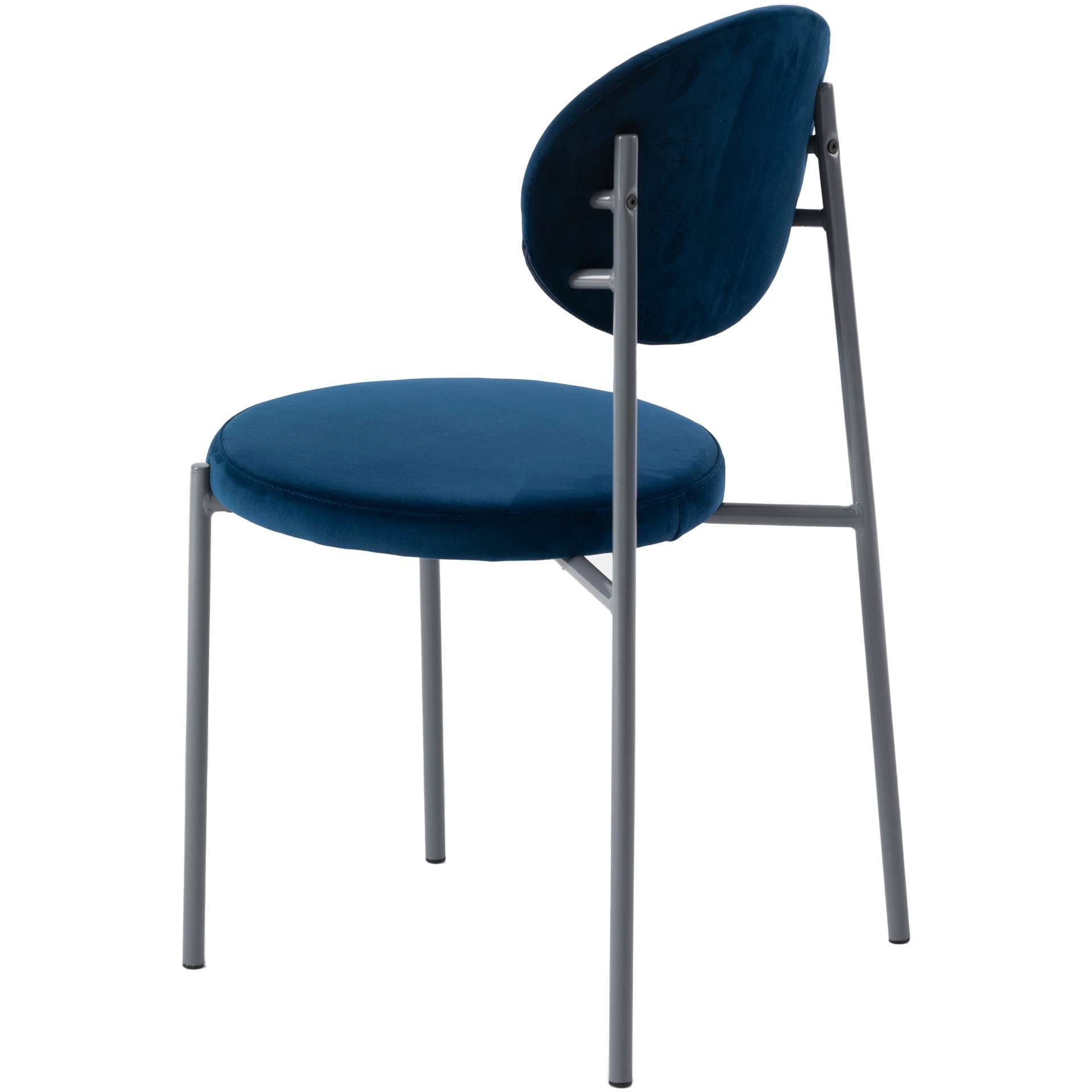 LeisureMod Euston Modern Velvet Dining Chair with Grey Steel Frame | Dining Chairs | Modishstore - 40