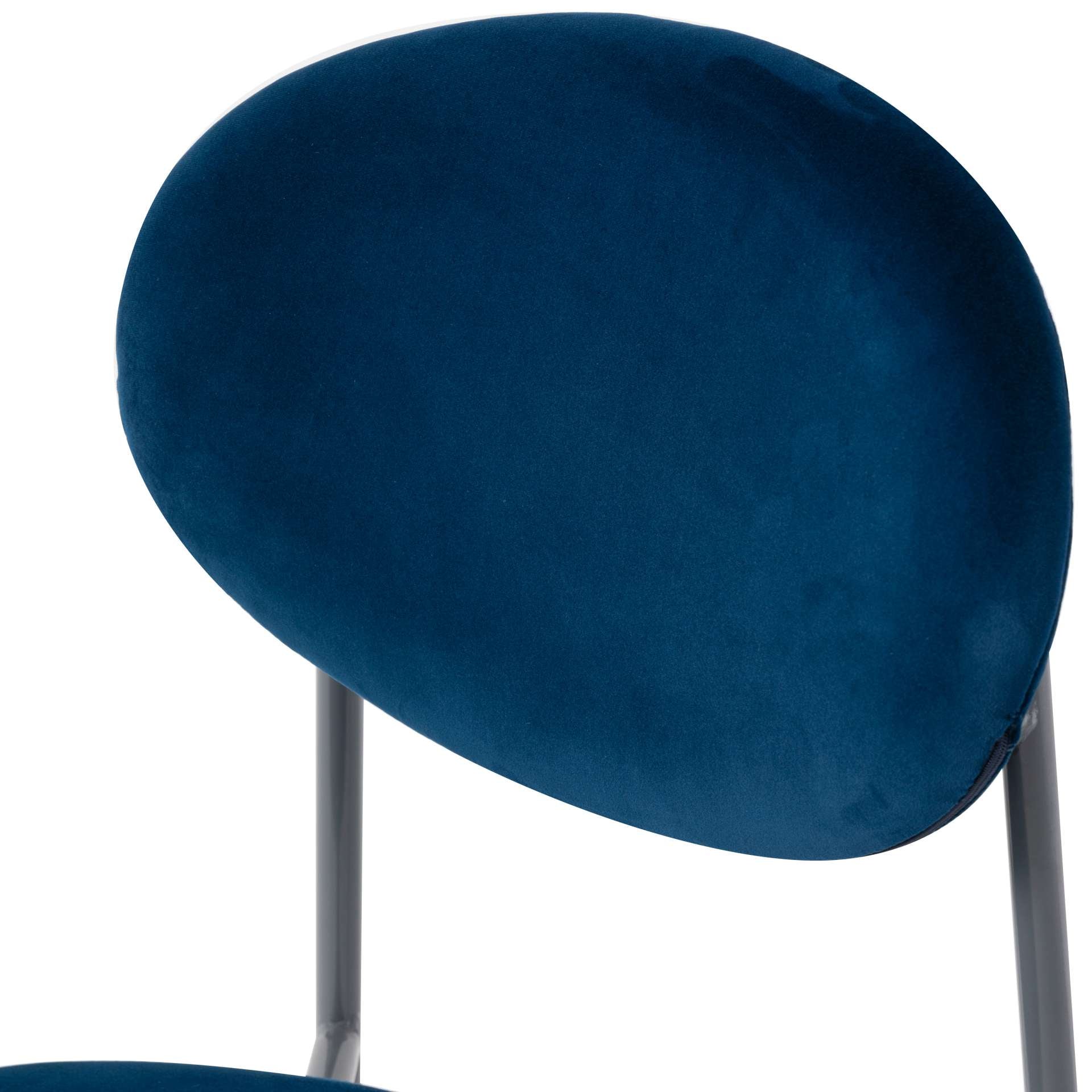 LeisureMod Euston Modern Velvet Dining Chair with Grey Steel Frame | Dining Chairs | Modishstore - 42