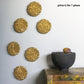 River Rock 6.75"D Wall Medallion, Gold Painted By Gold Leaf | Wall Art | Modishstore - 3