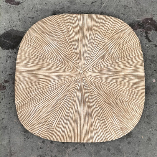 Groove 20.4"SQ, Brown Wash By Gold Leaf | Wall Art | Modishstore - 1