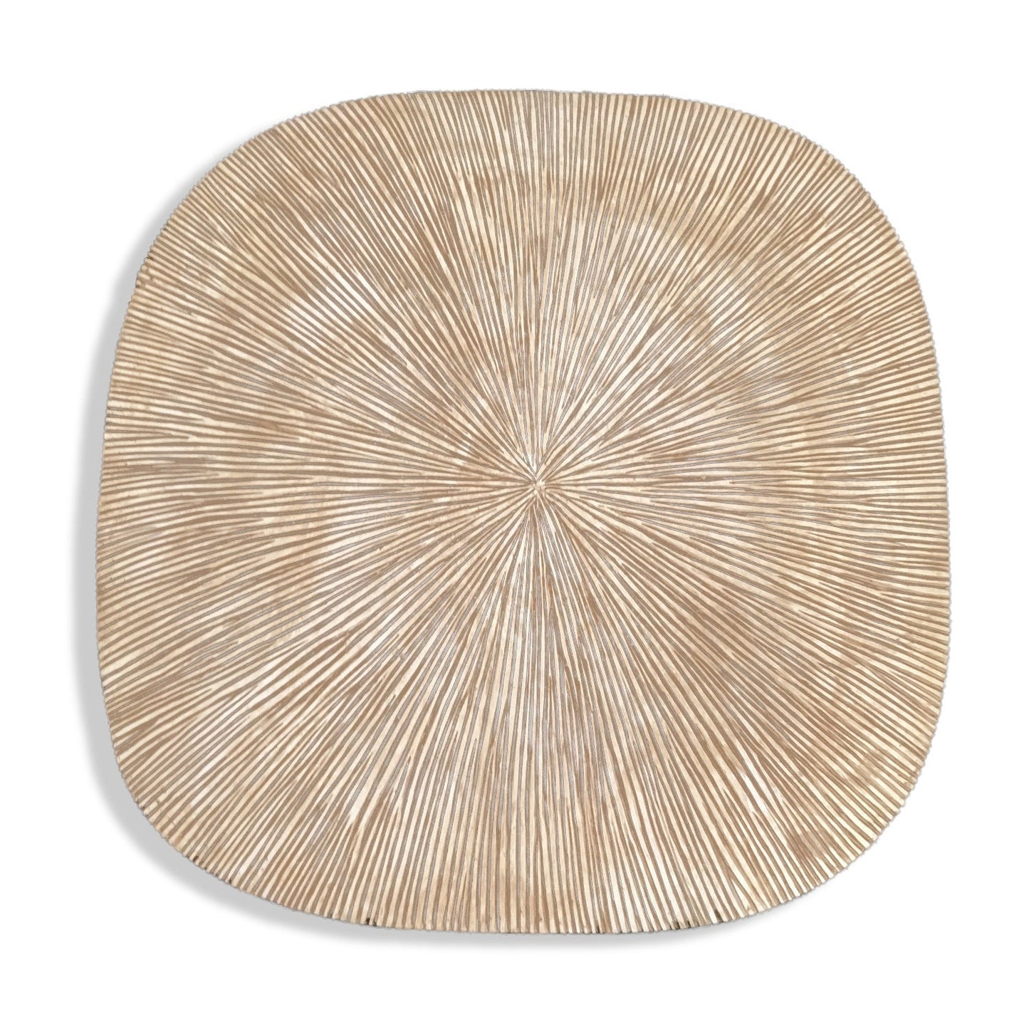Groove 20.4"SQ, Brown Wash By Gold Leaf | Wall Art | Modishstore - 2