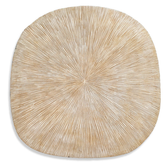 Groove 28.5"SQ, Brown Wash By Gold Leaf | Wall Art | Modishstore - 1