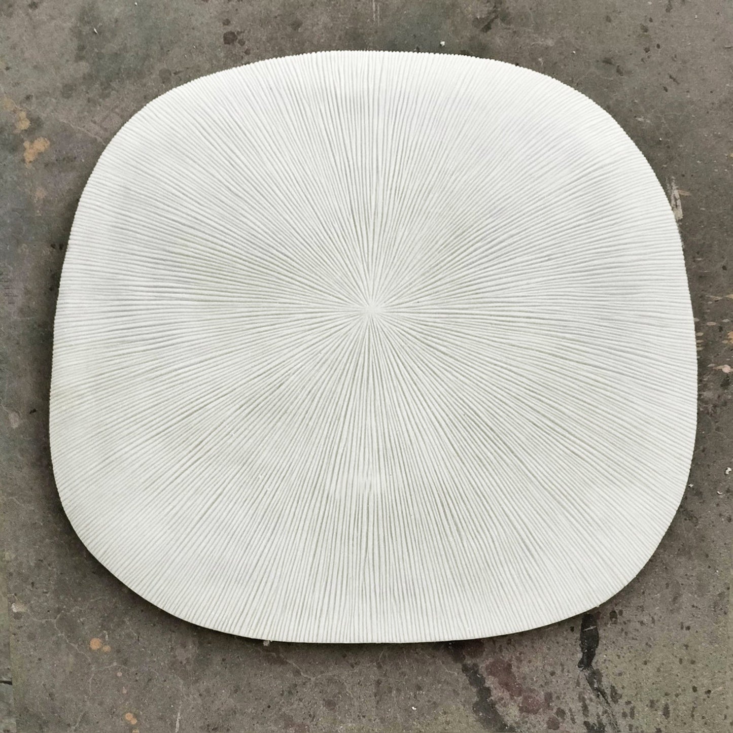 Groove 28.5"SQ, Cream By Gold Leaf | Wall Art | Modishstore - 1